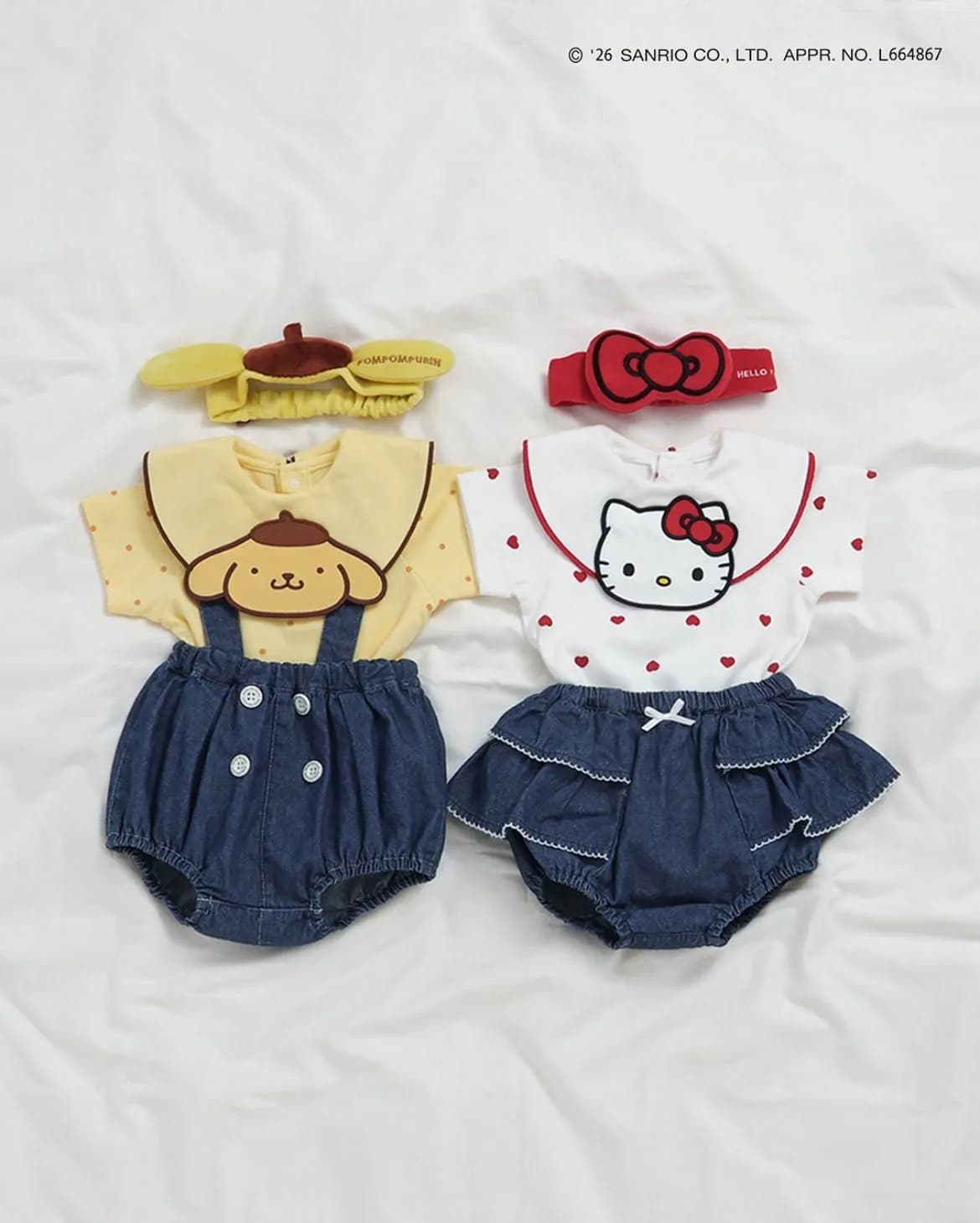 Apres x Sanrio 新款春夏季短袖/包屁衫/背帶褲 縮圖 2