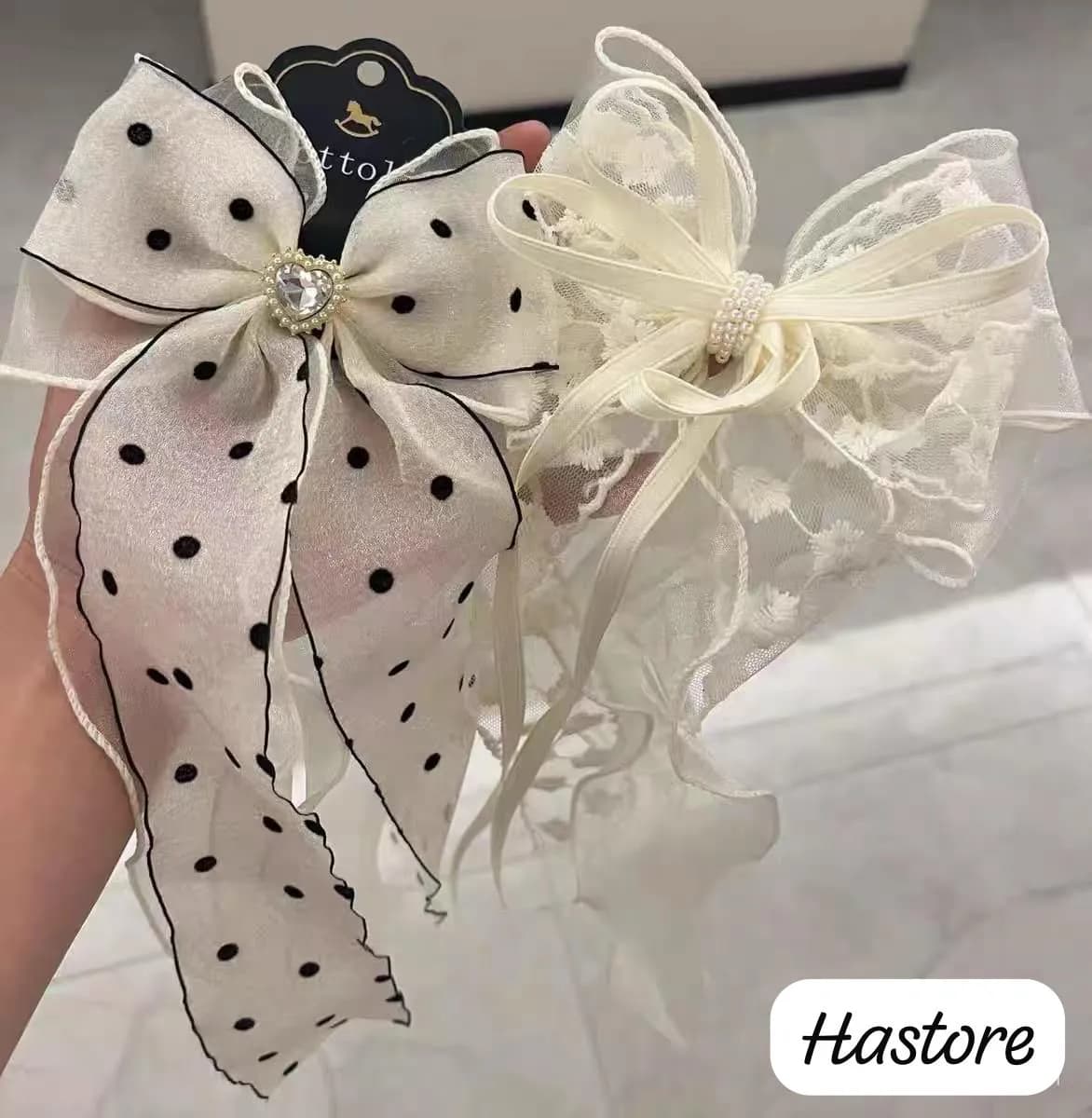 蝴蝶結飄帶髮夾