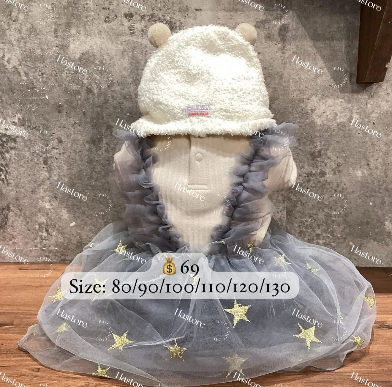 Breeze新款假2件上衣星星紗裙 縮圖 3