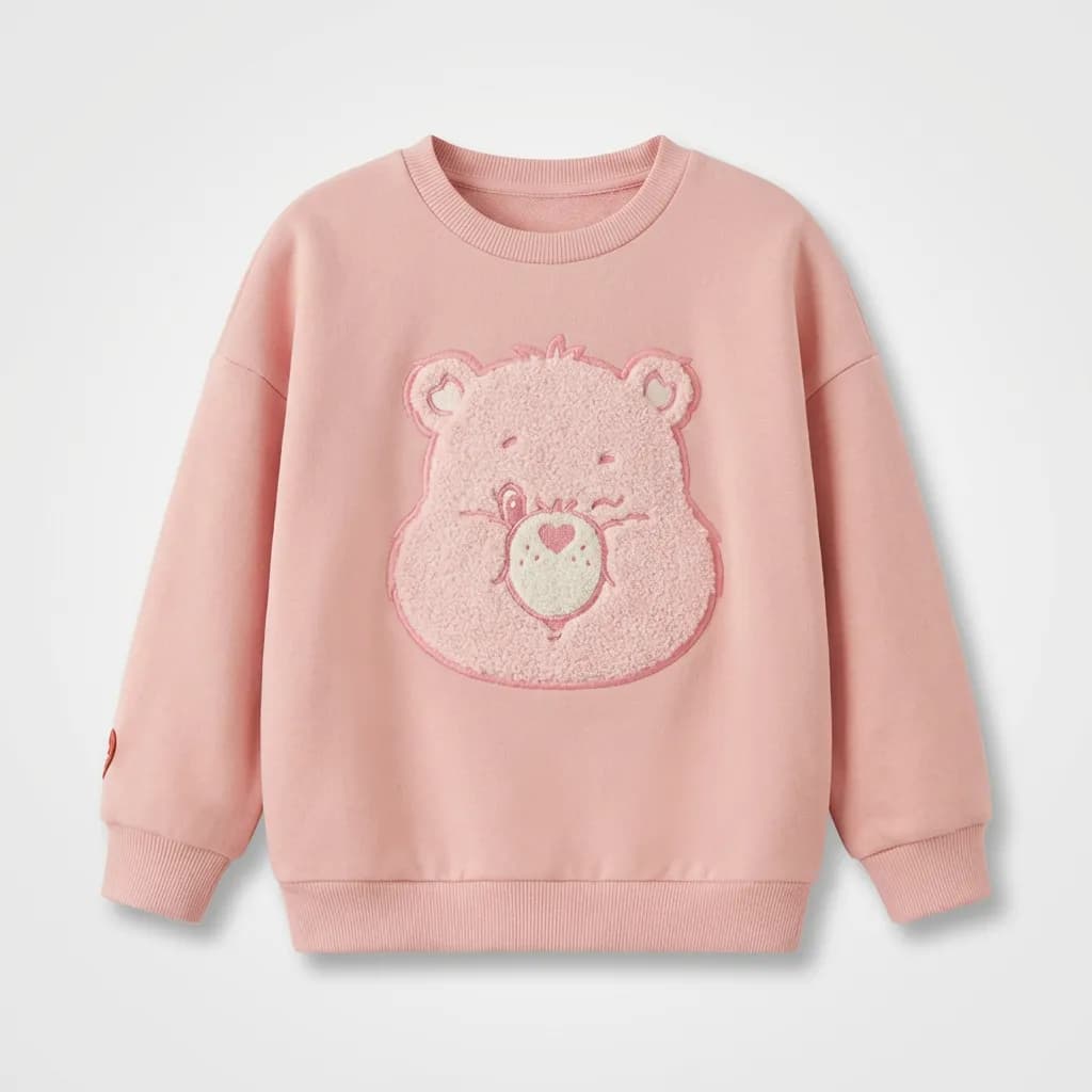 Carebear 親子裝小熊毛巾繡上衣