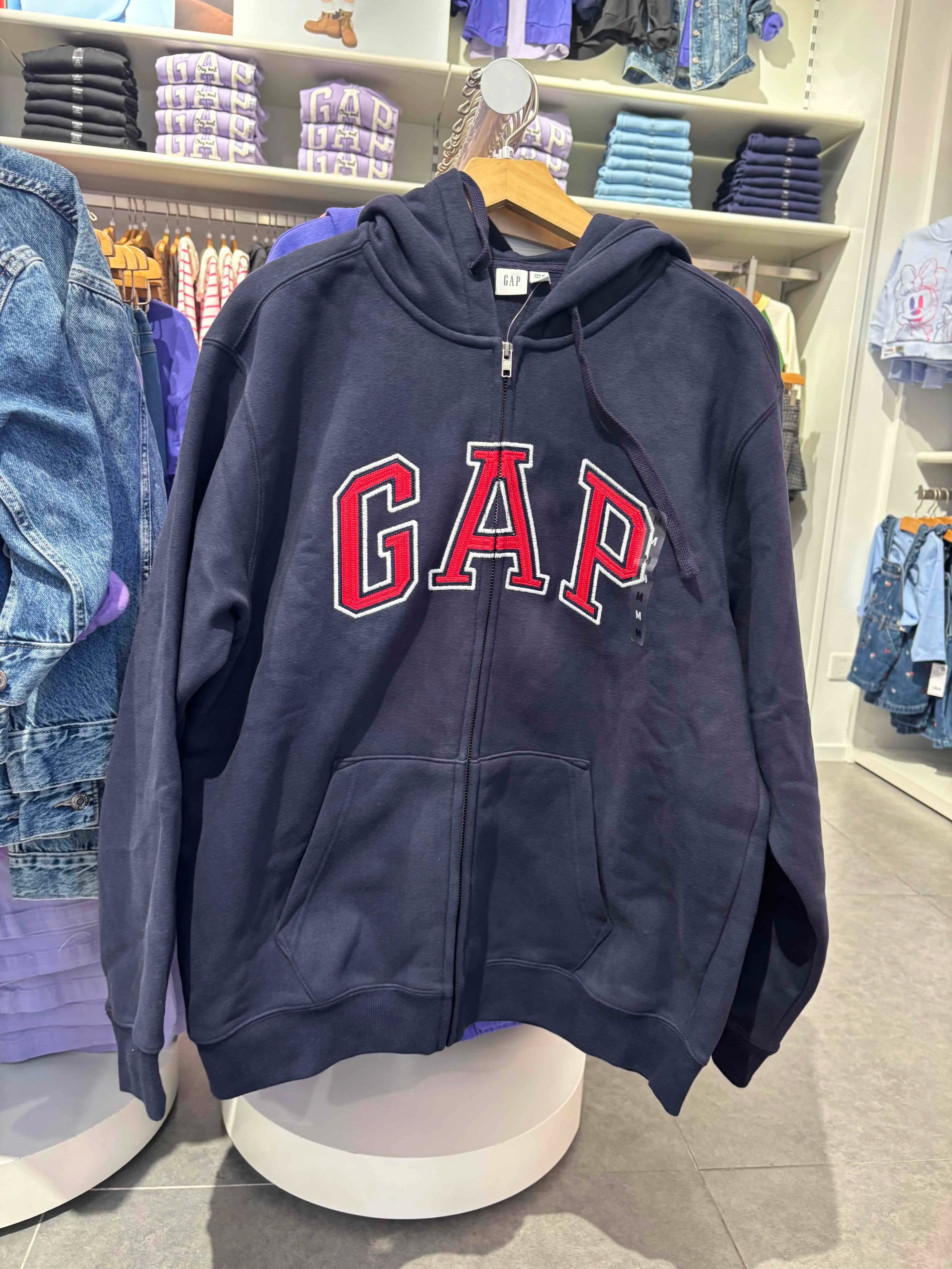 Gap新款logo抓絨寬鬆連帽衫衛衣 縮圖 2