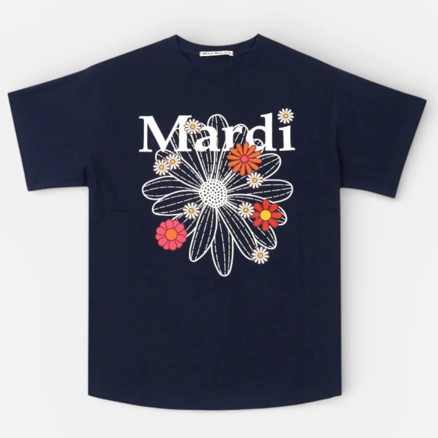 MARDI MERCREDI 經典花卉印花短袖T 