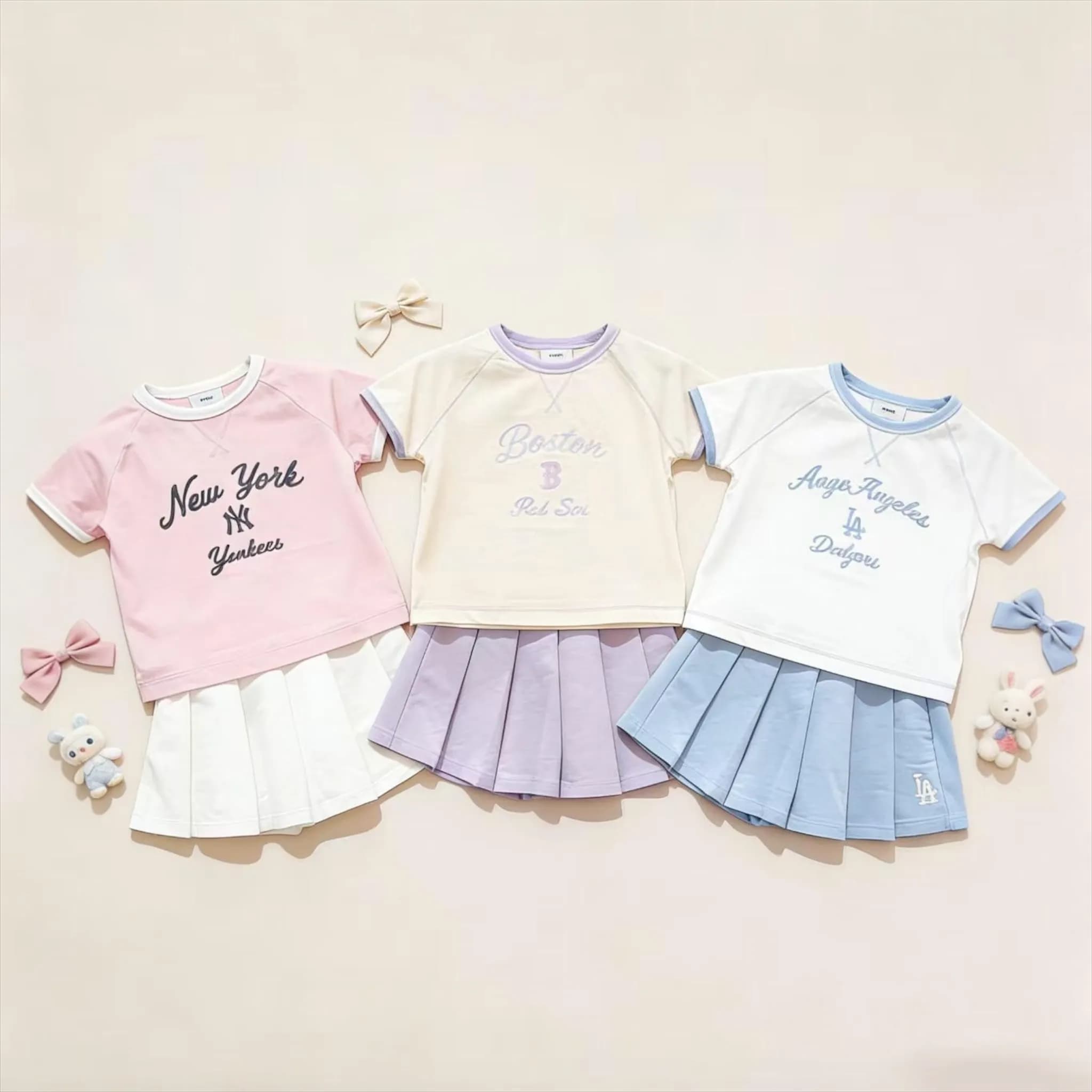 MLB新款夏季涼感系列裙褲套裝