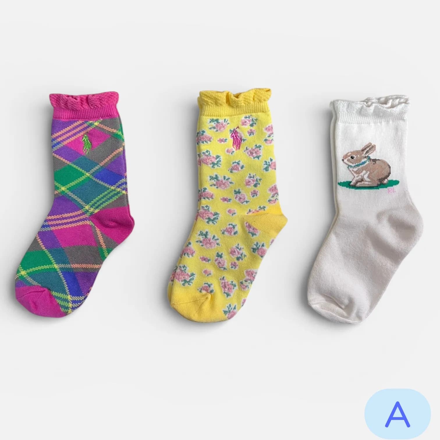 Polo新款新色1套3對襪 縮圖 2