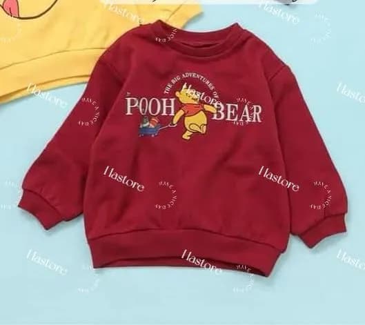 Pooh 刺繡抓絨衛衣 縮圖 2