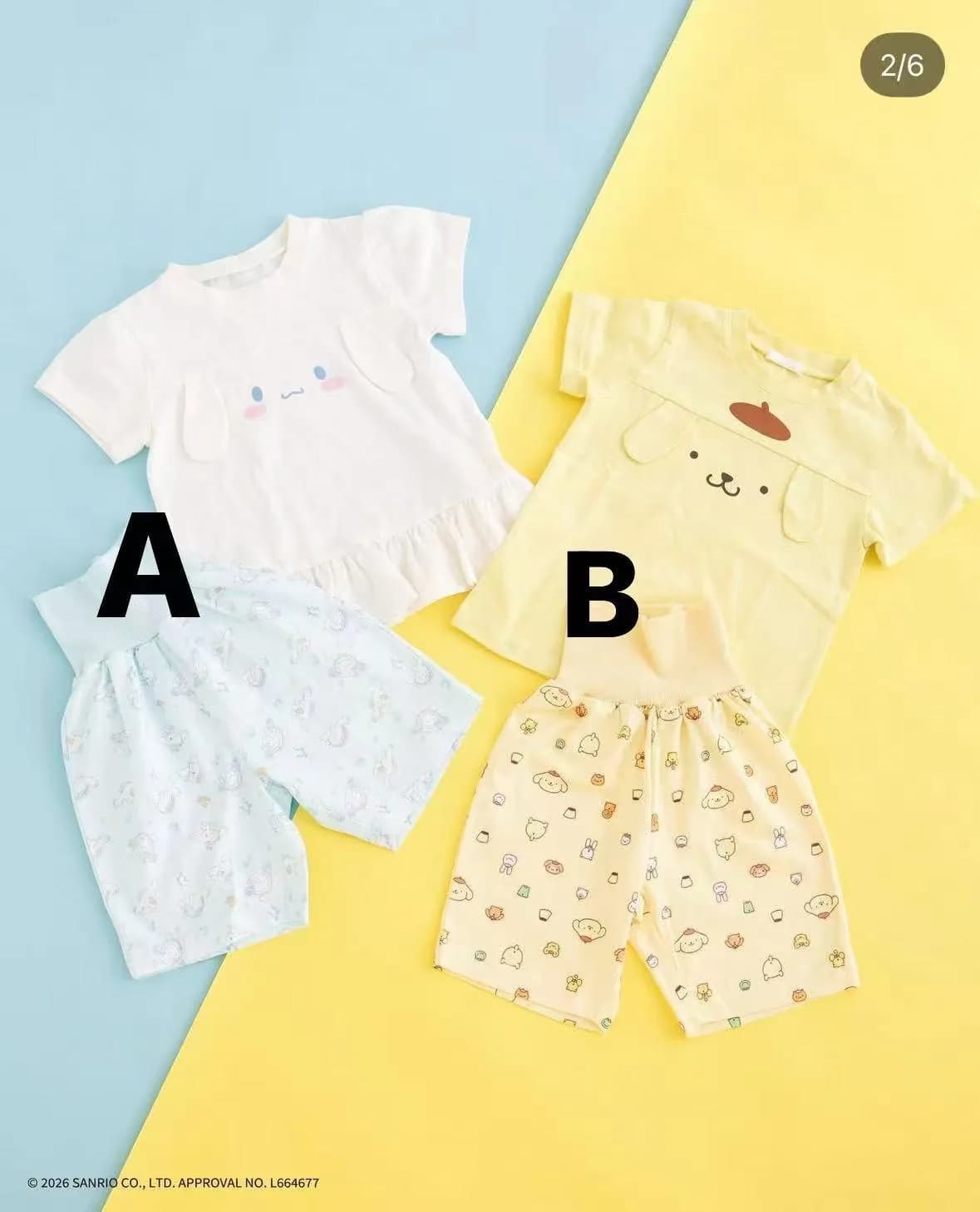 玉桂狗 & 布甸狗 新款春夏系列家居服包肚套裝 縮圖 2