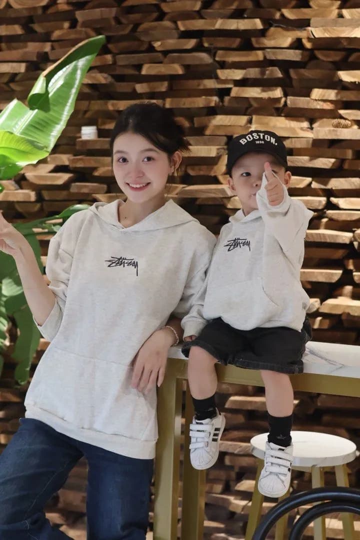 Stussy 有帽親子衞衣