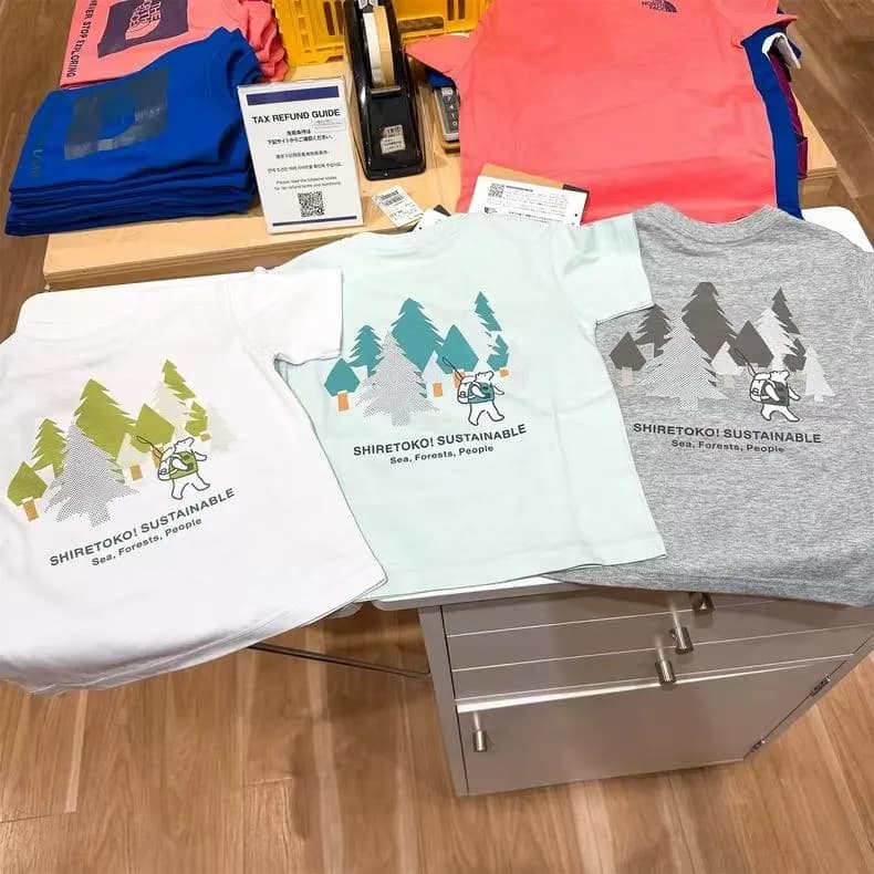 The North Face新款露營熊親子短袖上衣