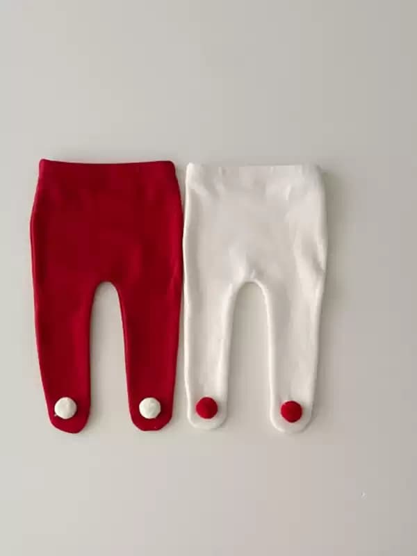 幼兒加厚加絨球球襪褲