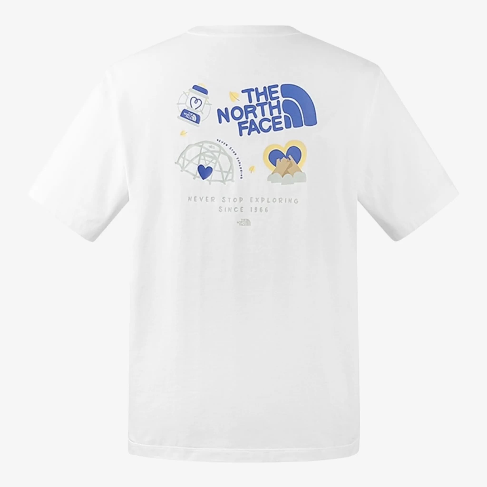 THE NORTH FACE 純色透氣休閒純棉短袖T恤 縮圖 2