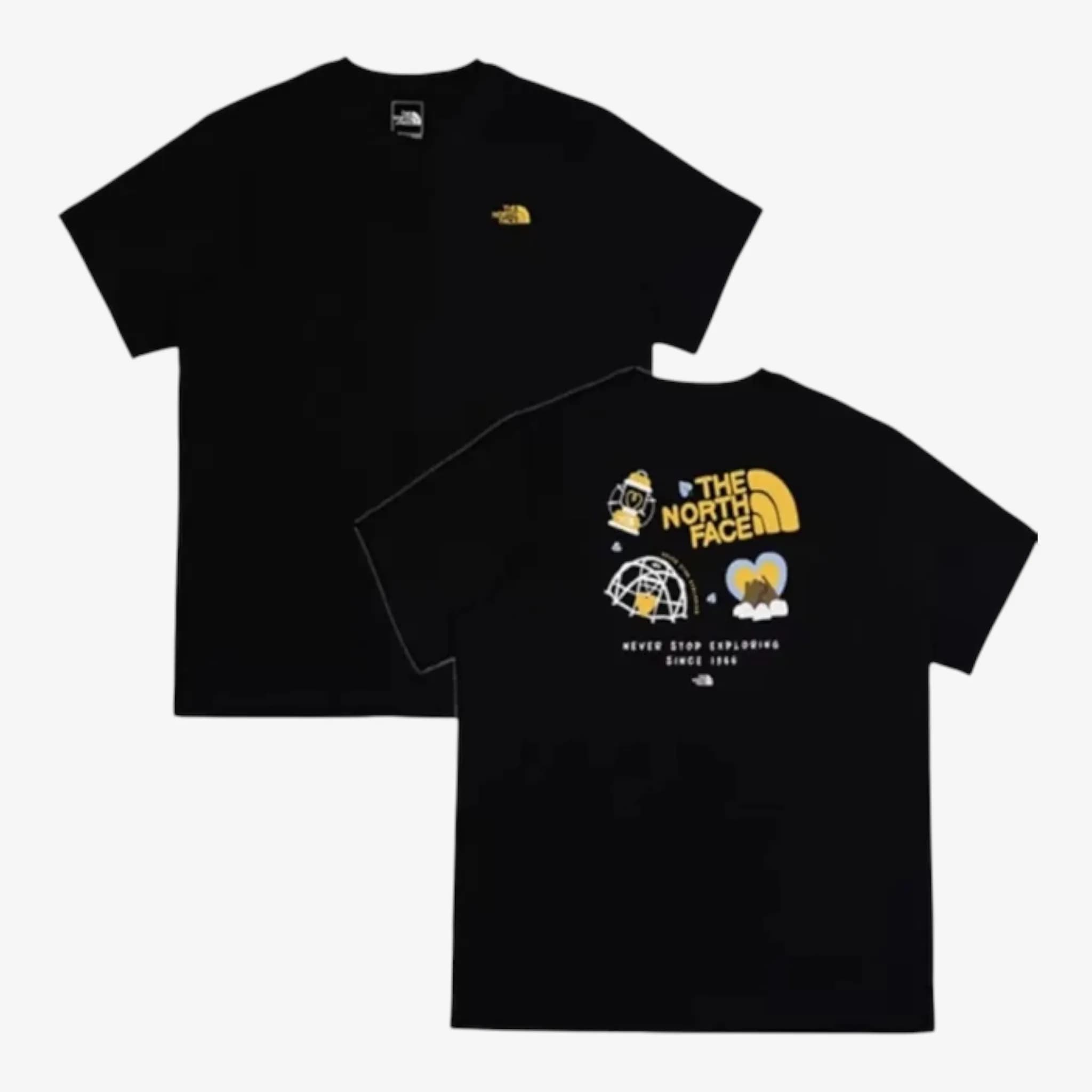 THE NORTH FACE 純色透氣休閒純棉短袖T恤 縮圖 4