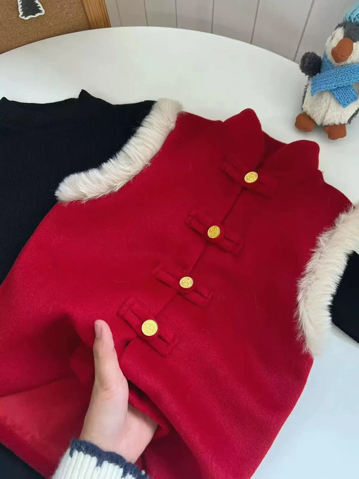 馬甲冬季保暖拜年服 縮圖 2