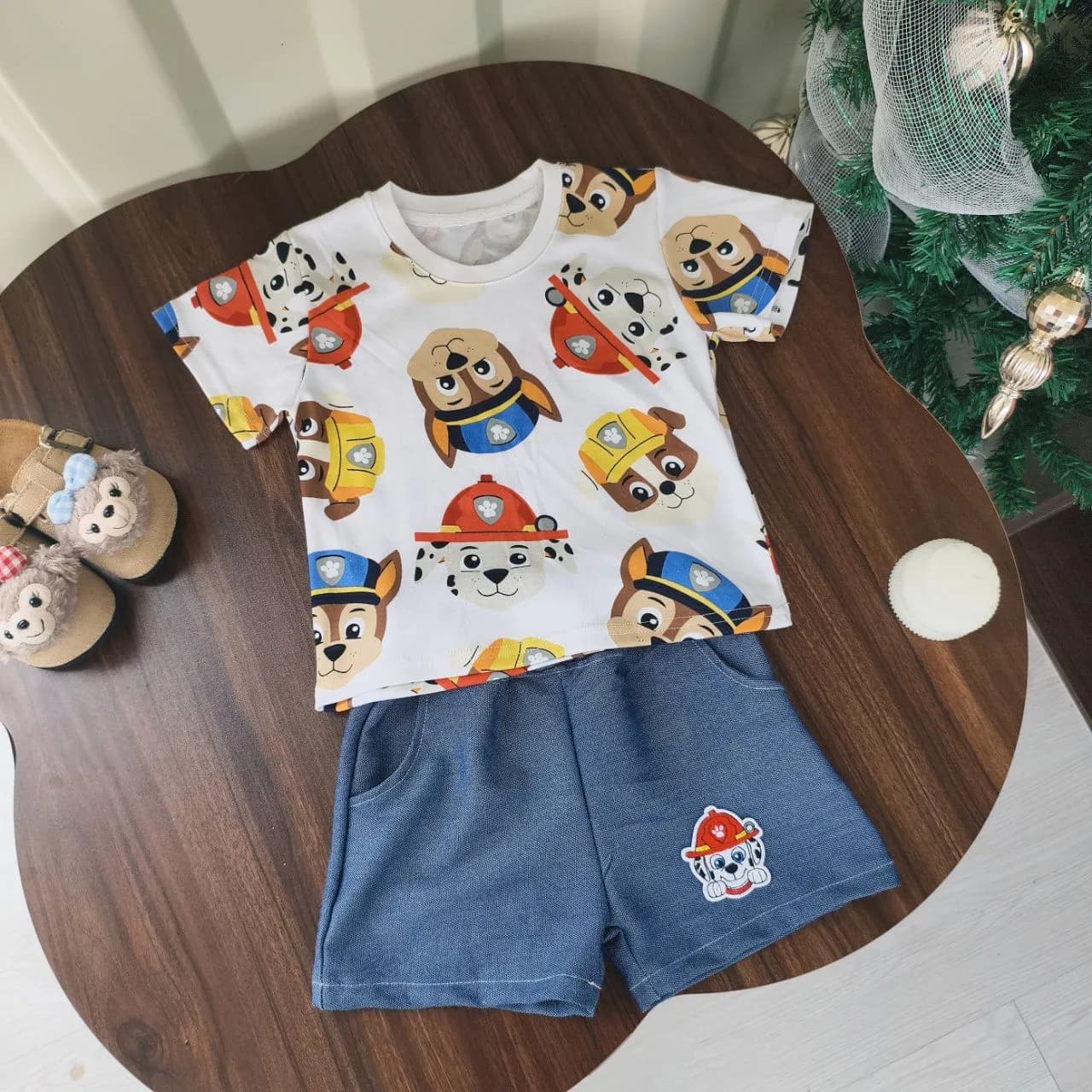 新款夏季短袖T恤+牛仔褲套裝 縮圖 3