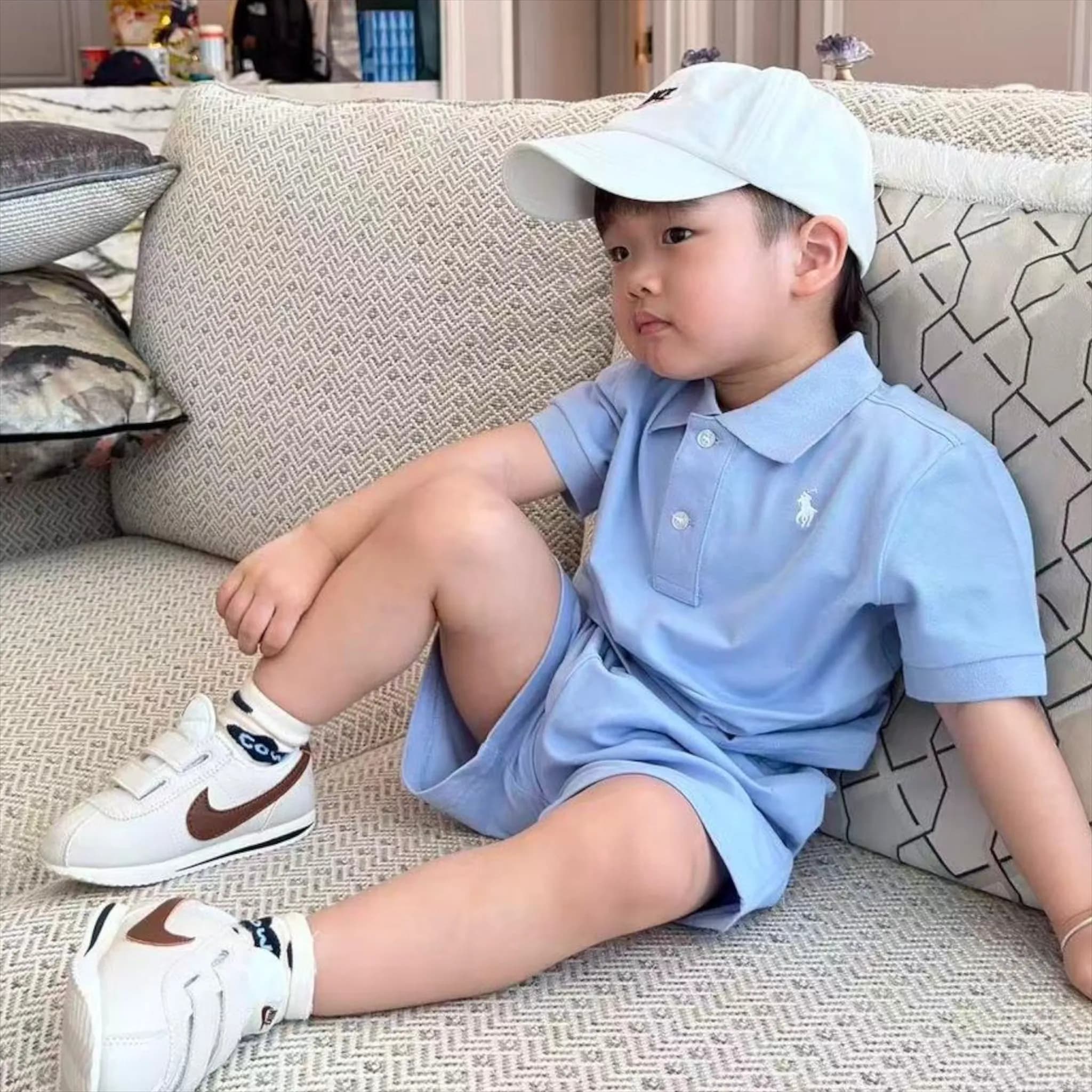 新款夏季短袖T恤+短褲套裝 / 爬服 縮圖 9