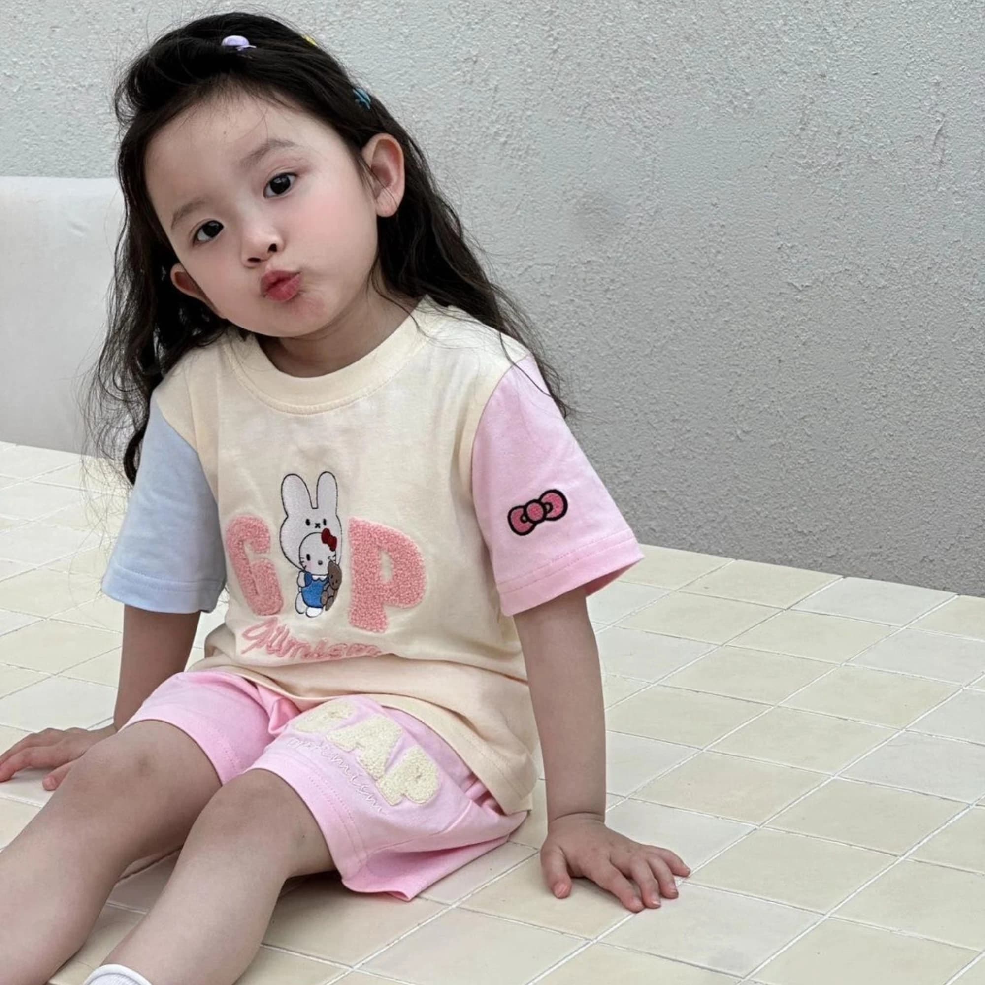 新款夏季短袖T恤+短褲套裝 / 爬服 縮圖 5